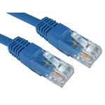 RS PRO Cat6 Straight Male RJ45 to Straight Male RJ45 Ethernet Cable, UTP, Blue PVC Sheath, 1.5m