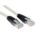 RS PRO Cat6 Straight Male RJ45 to Straight Male RJ45 Ethernet Cable, UTP, Grey PVC Sheath, 20m