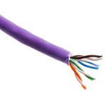 Brand-Rex Cat5e Ethernet Cable, U/UTP, Purple, 305m, Low Smoke Zero Halogen (LSZH)