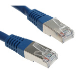 Decelect Cat5 Male RJ45 to Male RJ45 Ethernet Cable, F/UTP, Blue PVC Sheath, 0.5m