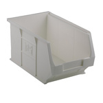 RS PRO PP Storage Bin Storage Bin, 130mm x 150mm, White