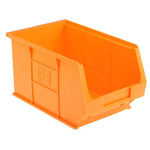 RS PRO PP Storage Bin Storage Bin, 130mm x 150mm, Orange
