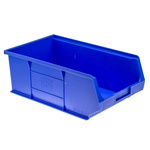 RS PRO PP Storage Bin Storage Bin, 130mm x 205mm, Blue