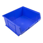RS PRO PP Storage Bin Storage Bin, 180mm x 419mm, Blue
