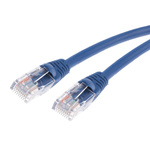 RS PRO Cat5e Male RJ45 to Male RJ45 Ethernet Cable, U/UTP, Blue LSZH Sheath, 10m