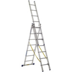 Zarges Aluminium Combination Ladder 21 steps 5m open length