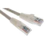 RS PRO Cat5e Male RJ45 to Male RJ45 Ethernet Cable, U/UTP, White PVC Sheath, 1m