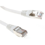 RS PRO Cat5e Male RJ45 to Male RJ45 Ethernet Cable, F/UTP, White PVC Sheath, 3m