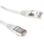 RS PRO Cat5e Male RJ45 to Male RJ45 Ethernet Cable, F/UTP, White PVC Sheath, 2m