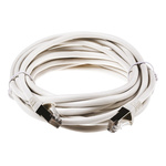 RS PRO Cat5e Male RJ45 to Male RJ45 Ethernet Cable, F/UTP, White PVC Sheath, 5m