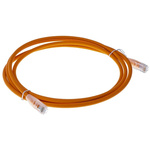 RS PRO Cat6 Male RJ45 to Male RJ45 Ethernet Cable, UTP, Orange LSZH Sheath, 2m
