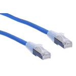 RS PRO Cat6a Male RJ45 to Male RJ45 Ethernet Cable, S/FTP, Blue LSZH Sheath, 5m