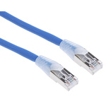 RS PRO Cat6a Male RJ45 to Male RJ45 Ethernet Cable, S/FTP, Blue LSZH Sheath, 10m