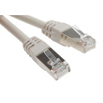 RS PRO Cat6 Male RJ45 to Male RJ45 Ethernet Cable, F/UTP, Grey LSZH Sheath, 25m