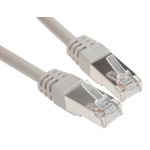 RS PRO Cat6 Male RJ45 to Male RJ45 Ethernet Cable, F/UTP, Grey LSZH Sheath, 20m