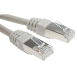 RS PRO Cat6 Male RJ45 to Male RJ45 Ethernet Cable, F/UTP, Grey LSZH Sheath, 30m