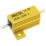 Arcol, 220Ω 25W Wire Wound Chassis Mount Resistor HS25 220R J ±5%