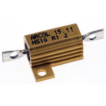 Arcol, 100mΩ 10W Wire Wound Chassis Mount Resistor HS10 R1 J ±5%