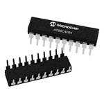 Microchip AT89C4051-24PU, 8bit 8051 Microcontroller, AT89, 24MHz, 4 kB Flash, 20-Pin PDIP
