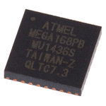 Microchip ATMEGA168PB-MU, 8bit AVR Microcontroller, ATmega, 20MHz, 16 kB Flash, 32-Pin VFQFN