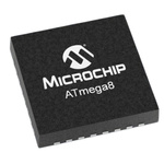Microchip ATMEGA8L-8MU, 8bit AVR Microcontroller, ATmega, 8MHz, 8 kB Flash, 32-Pin VQFN