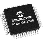 Microchip ATmega3209-AFR, 8bit Microcontroller, ATmega, 20MHz, 32 kB Flash, 48-Pin TQFP