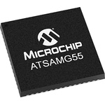 Microchip ATSAMG55J19A-AU, 32bit Microcontroller, ATSAM, 120MHz, 512 kB Flash, 64-Pin QFN