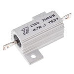 TE Connectivity, 47Ω 25W Wire Wound Chassis Mount Resistor THS2547RJ ±5%