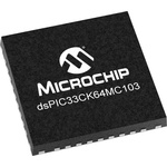 DSPIC33CK64MC103-I/M5 Microchip dsPIC33CK64MC10X, 16bit Digital Signal Processor 100MHz 64 kB Flash 36-Pin UQFN