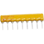 Bourns, 4600X 100Ω ±2% Bussed Resistor Array, 8 Resistors, 1.13W total, SIP, Through Hole