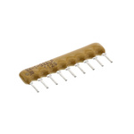 Bourns, 4600X 3.3kΩ ±2% Bussed Resistor Array, 8 Resistors, 1.13W total, SIP, Through Hole