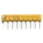 Bourns, 4600X 4.7kΩ ±2% Bussed Resistor Array, 8 Resistors, 1.13W total, SIP, Through Hole