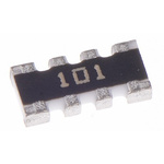 Bourns, CAY16 100Ω ±5% Isolated Resistor Array, 4 Resistors, 0.25W total, 1206 (3216M), Convex