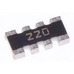 Bourns, CAY16 22Ω ±5% Isolated Resistor Array, 4 Resistors, 0.25W total, 1206 (3216M), Convex
