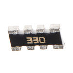 Bourns, CAY16 33Ω ±5% Isolated Resistor Array, 4 Resistors, 0.25W total, 1206 (3216M), Convex