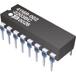 Bourns, 4100R 1.2kΩ ±2% Isolated Resistor Array, 8 Resistors, 2.25W total, DIP, Through Hole