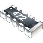 Bourns, CAY17 4.7kΩ ±5% Bussed Resistor Array, 8 Resistors, 0.25W total, 1206 (3216M), Convex