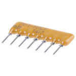Bourns, 4600X 10kΩ ±2% Bussed Resistor Array, 6 Resistors, 0.88W total, SIP
