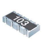 Bourns 100Ω Resistor Array, 4 Resistors, 0.25W total, 1206 (3216M), Concave