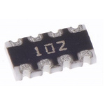 Bourns 1kΩ Resistor Array, 4 Resistors, 0.25W total, 1206 (3216M), Concave