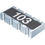 Bourns 100kΩ Resistor Array, 4 Resistors, 0.25W total, 1206 (3216M), Convex