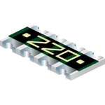 Bourns 10Ω Resistor Array, 4 Resistors, 0.25W total, 1206 (3216M), Convex