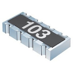 Bourns 49.9Ω Resistor Array, 4 Resistors, 0.25W total, 1206 (3216M), Convex