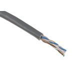 Molex Premise Networks Cat6 Ethernet Cable, U/UTP, Grey PVC Sheath, 305m