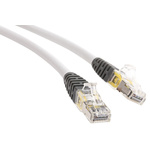 Brand-Rex Cat6 Male RJ45 to Male RJ45 Ethernet Cable, S/FTP, Grey LSZH Sheath, 3m
