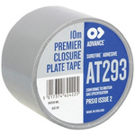 Advance Tapes AT293 Gloss Silver Cloth Tape, 50mm x 10m, 0.3mm Thick