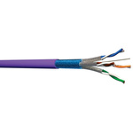 CAE Cat6a Ethernet Cable, F/FTP, Purple LSZH Sheath, 100m, Low Smoke Zero Halogen (LSZH)