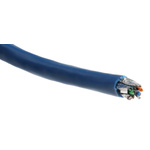 CAE Cat6 Ethernet Cable, U/FTP, Blue PVC Sheath, 100m, IEC 60332-1