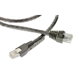 TE Connectivity Cat5e Male RJ.5 to Male RJ.5 Ethernet Cable, F/UTP, Black LSZH Sheath, 10m, Low Smoke Zero Halogen