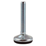 RS PRO Adjustable Feet M16 125mm, 80mm Dia. Rubber, Stainless Steel 1000kg Static Load Capacity 10° Tilt Angle